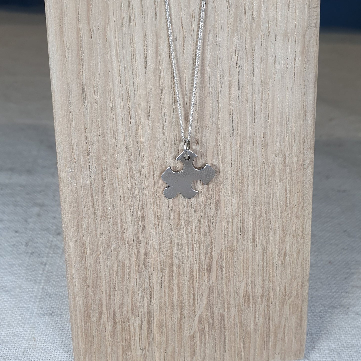 Silver Jigsaw Pendant