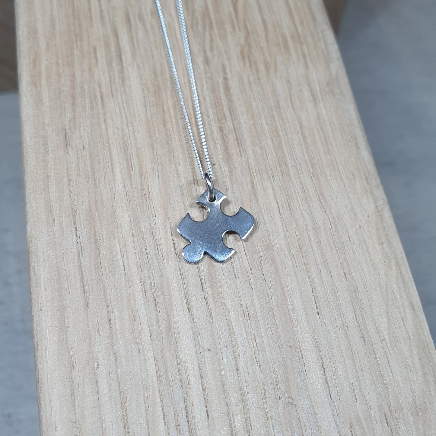 Silver Jigsaw Pendant