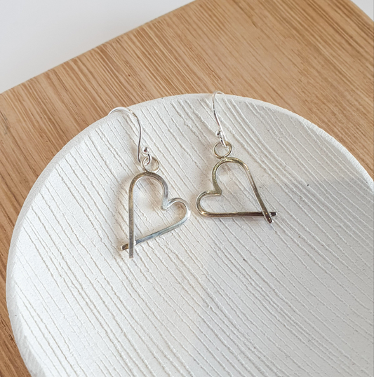 Wonky Heart Earrings