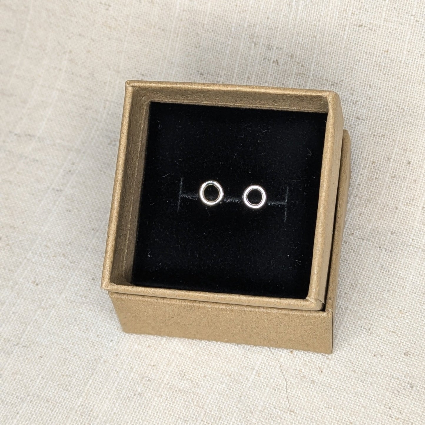 Dainty circle earrings